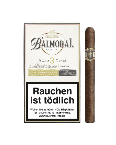 Сигары BALMORAL Aged 3 Years Сorona 5 (Доминикана) пачка 5 шт