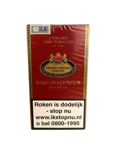 Сигары P.G.C. HAJENIUS Grand Corona Sumatra (Суматра) (3шт)